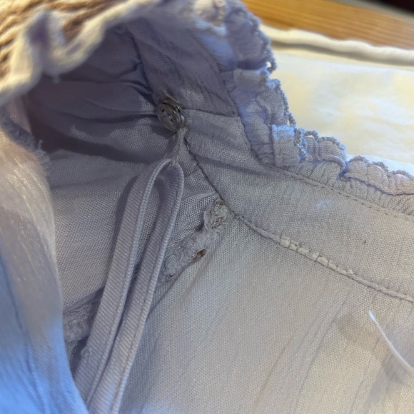 NEW FREE PEOPLE Riley Embroidered Maxi Dress Lavender‎ Purple Boho Peasant XS-M - Picture 11 of 16